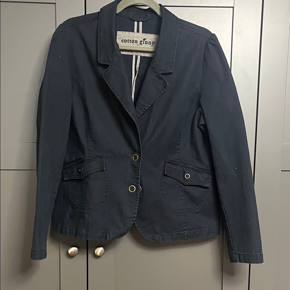 Vintage Cotton Ginny Large Blue Jacket